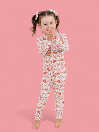 SLICE OF FALL DREAM RUFFLE ROMPER