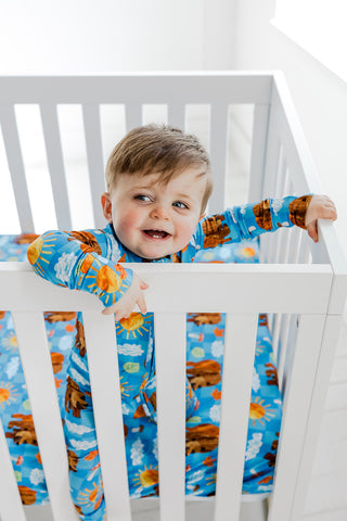 BEAR-Y BLUE SKIES DREAM CRIB SHEET