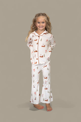 COZY CHALET DREAM GIRL'S FLARE SET