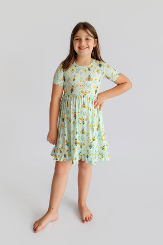 BUZZ & BLOOM DREAM RUFFLE DRESS