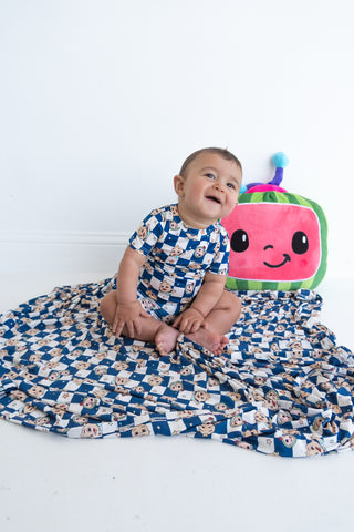 CoComelon  x Dream Big Little Co JJ STARRY NIGHT CHECKERS DREAM SHORT SET