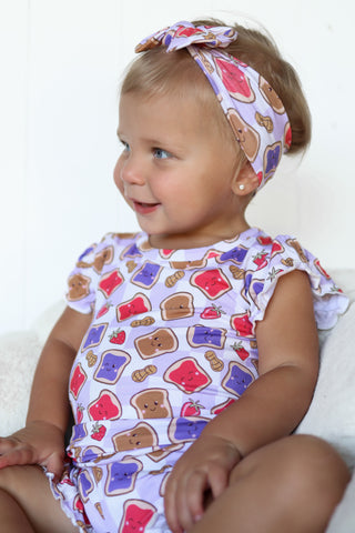 EXCLUSIVE PEANUT BUTTER JELLY TIME DREAM RUFFLE SHORT SET