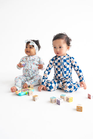 CoComelon x Dream Big Little Co JJ STARRY NIGHT CHECKERS DREAM ROMPER