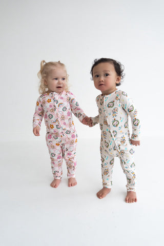 CoComelon x Dream Big Little Co JJ RAINBOW CHECKERS DREAM ROMPER