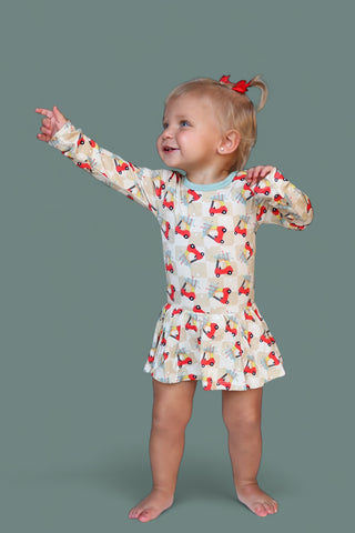 COZY COUPE CHRISTMAS DREAM BODYSUIT DRESS