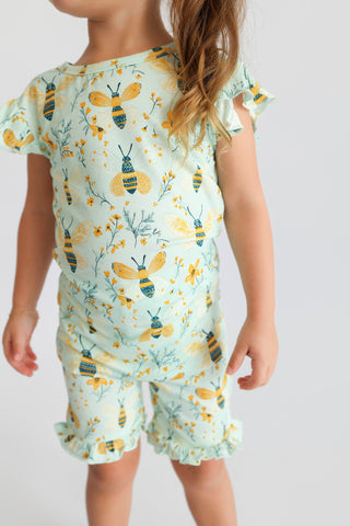 BUZZ & BLOOM DREAM RUFFLE SHORT SET