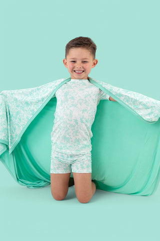 SEAFOAM TIE DYE DREAM BLANKET