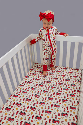 FIREHOUSE HEROES DREAM CRIB SHEET