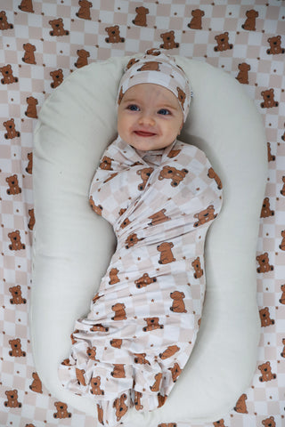 COZY BEAR DREAM SWADDLE & BEANIE