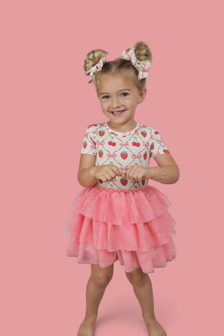 CHERRY BOW BERRY DREAM TUTU DRESS
