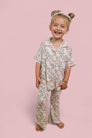 VICTORIAN BLOOM DREAM GIRL'S FLARE SET