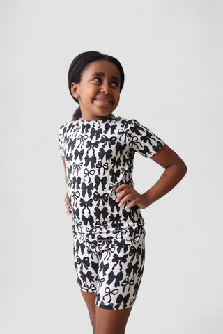 NEUTRAL BOWS DREAM SHORT SET