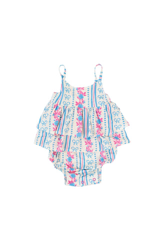 PETITE POSIE DREAM RUFFLED BUBBLE ROMPER