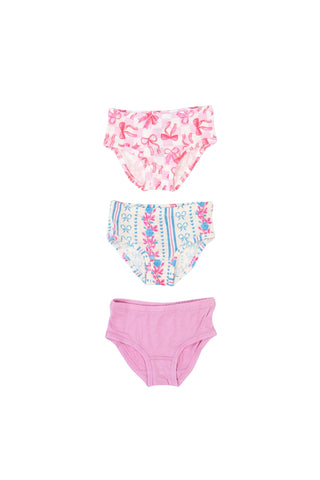 BOW CHECKERED CHARM DREAM GIRL'S BRIEF SET