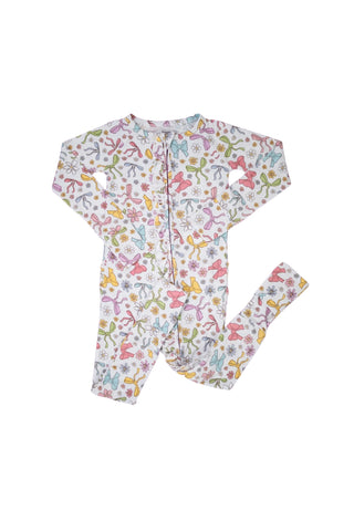 BOW GARDEN DREAM RUFFLE ROMPER