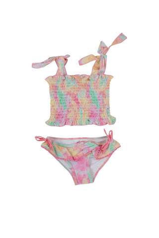 RAINBOW CLOUDS DREAM SMOCKED TANKINI TWO PIECE SWIM SUIT