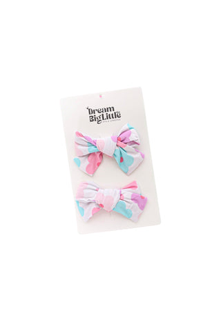 VIOLET FIELDS DREAM BOW HAIR CLIPS