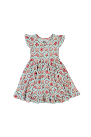 COASTAL COWGIRL CAP SLEEVE DREAM RUFFLE DRESS