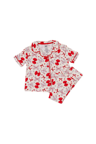 PITCH PERFECT BOWS SHORT SLEEVE DREAM GIRL'S FLARE SET