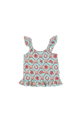 COASTAL COWGIRL DREAM RUFFLE TANK
