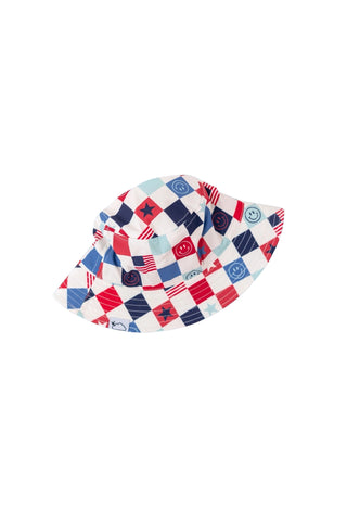 HOME OF THE FREE CHECKERS DREAM BUCKET HAT