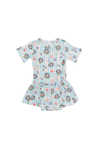 Dream Big Little Co x CoComelon SPRINGTIME MELON DREAM BODYSUIT DRESS