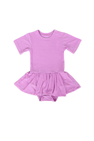 FOREVER LILAC RIB DREAM BODYSUIT DRESS