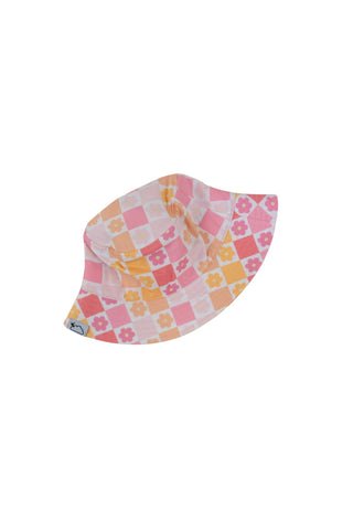 SUMMER SUNSET CHECKERS DREAM BUCKET HAT