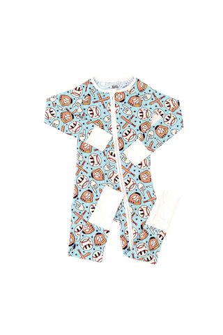 BASEBALL SMILEY DREAM ROMPER