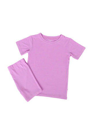 FOREVER LILAC RIB DREAM SHORT SET