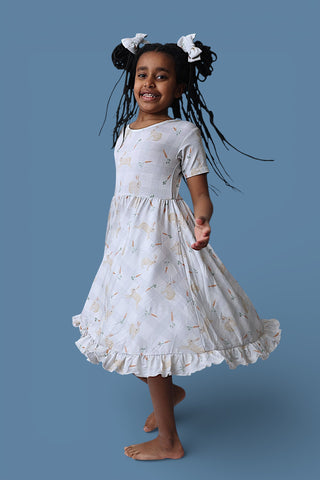MEADOW HOP DREAM RUFFLE DRESS