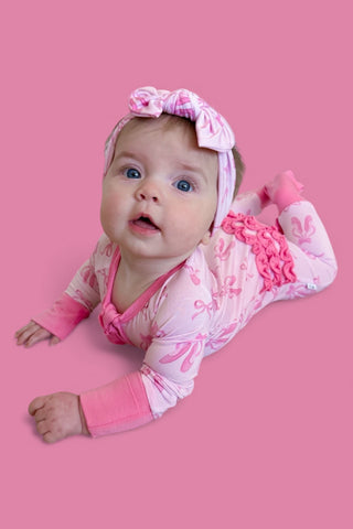 BALLET BOW BLISS DREAM RUFFLE ROMPER