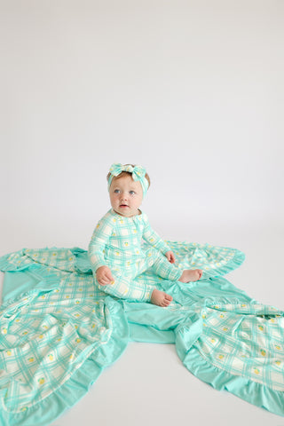 CITRUS GINGHAM DREAM ROMPER
