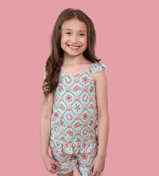 COASTAL COWGIRL DREAM RUFFLE SHORTS