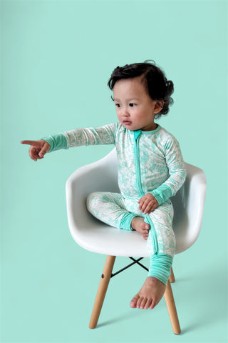 SEAFOAM TIE DYE DREAM ROMPER