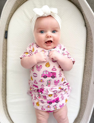 BLAZING BOWS AND HYDRANTS DREAM BODYSUIT DRESS