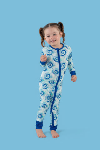 OCEAN WAVES TIE DYE DREAM ROMPER