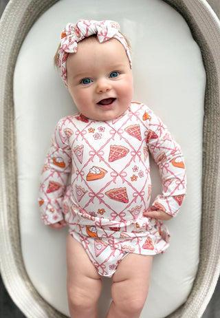 SLICE OF FALL LONG SLEEVE DREAM BODYSUIT DRESS