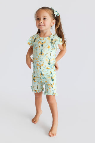 BUZZ & BLOOM DREAM RUFFLE SHORT SET