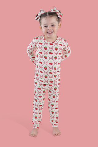 CHERRY BOW BERRY DREAM BOW HAIR CLIPS