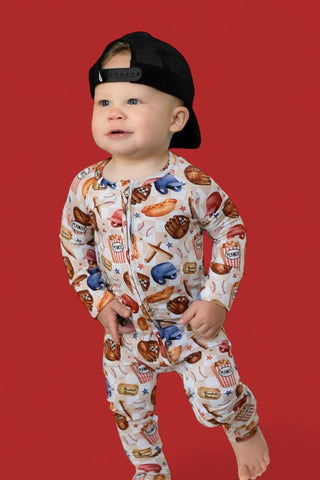 TAKE ME OUT TO THE BALL GAME DREAM ROMPER