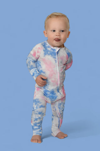 COTTON CANDY TIE DYE DREAM ROMPER