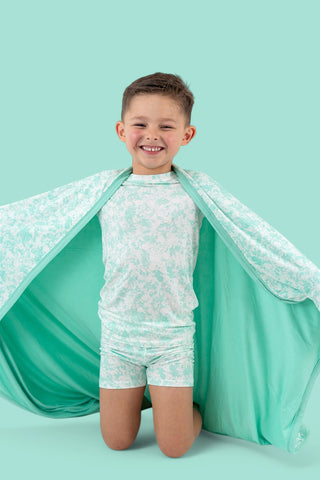 SEAFOAM TIE DYE DREAM BLANKET