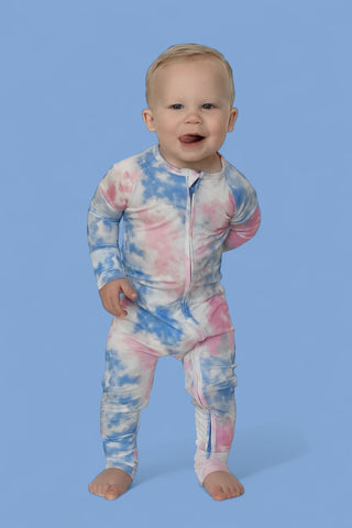 COTTON CANDY TIE DYE DREAM ROMPER