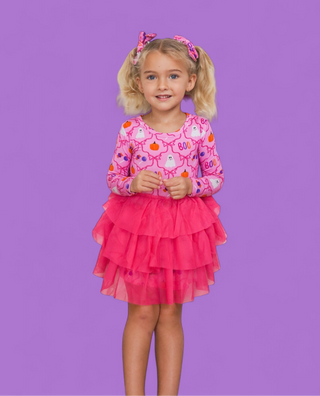 BERRY SWEET BOO LONG SLEEVE DREAM TUTU DRESS