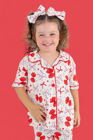 PITCH PERFECT BOWS SHORT SLEEVE DREAM GIRL'S FLARE SET