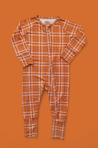 CIDER PLAID DREAM ROMPER