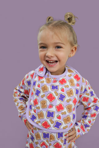 EXCLUSIVE PEANUT BUTTER JELLY TIME DREAM BABY BIB