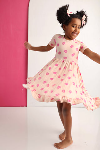 PUCKER UP DREAM RUFFLE DRESS