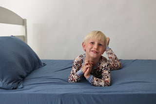 SLATE BLUE DREAM TWIN SHEET SET